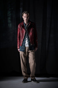 Vintage Brushed Check Twill Shirts - BLUE