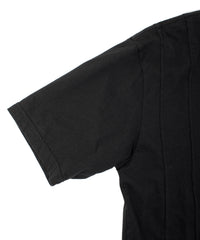 30/- ナチュラルソフト天竺 NISTRUM ワイド Tシャツ - BLACK