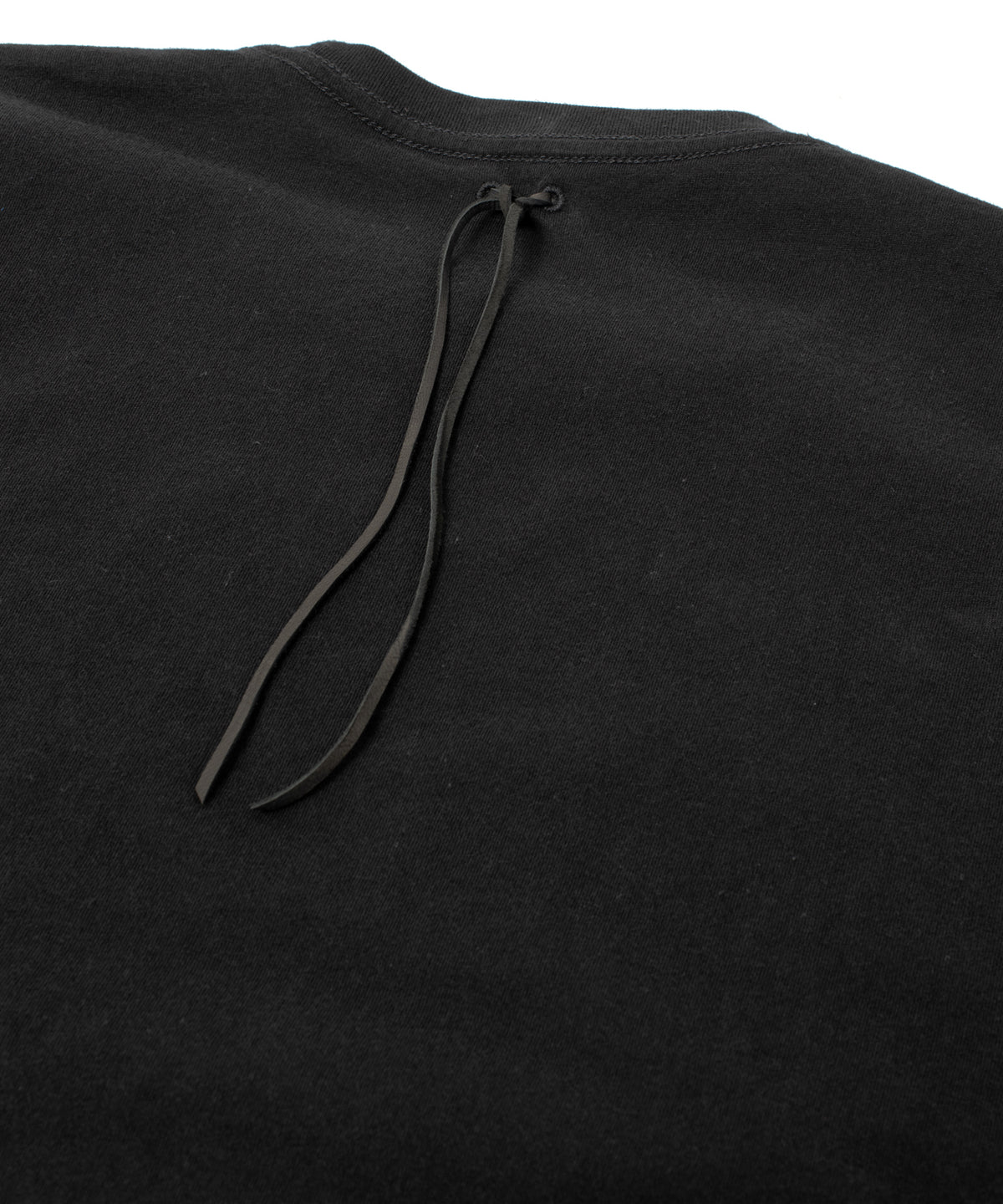 30/- ナチュラルソフト天竺 NISTRUM ワイド Tシャツ - BLACK