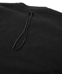 30/- ナチュラルソフト天竺 NISTRUM ワイド Tシャツ - BLACK