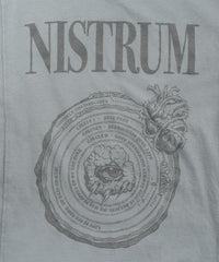 Natural Soft Cotton H/S Oversize Print Crew Neck T-shirt - SAND GREEN