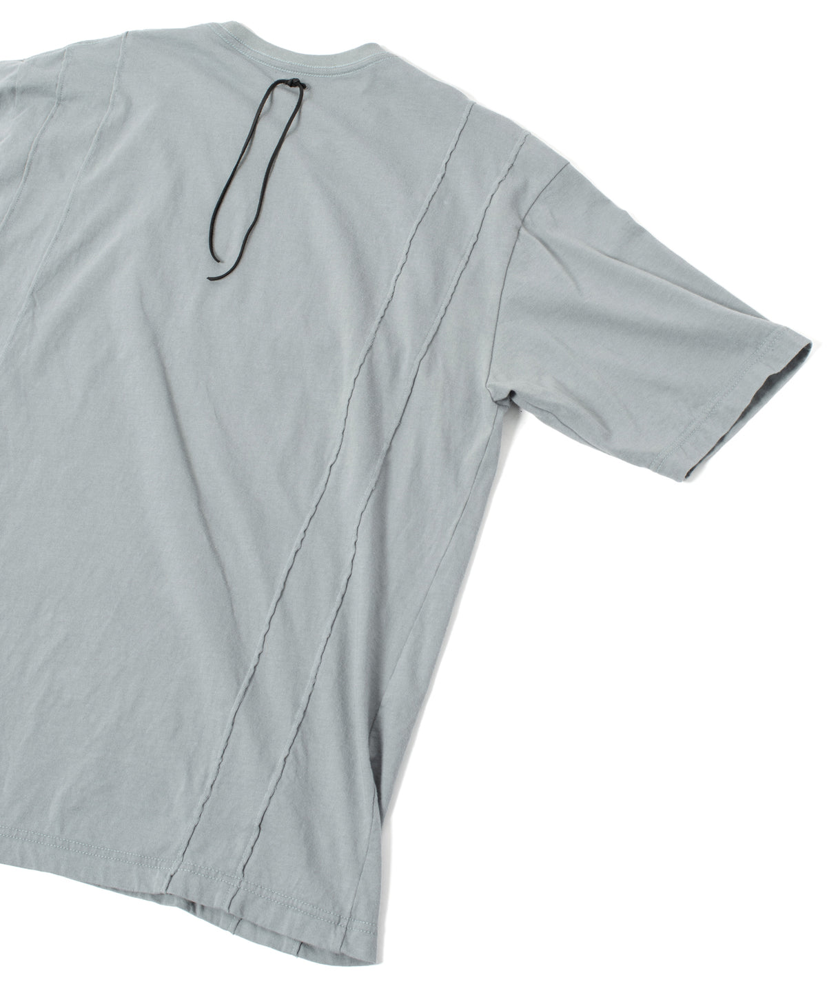 Natural Soft Cotton H/S Oversize Print Crew Neck T-shirt - SAND GREEN