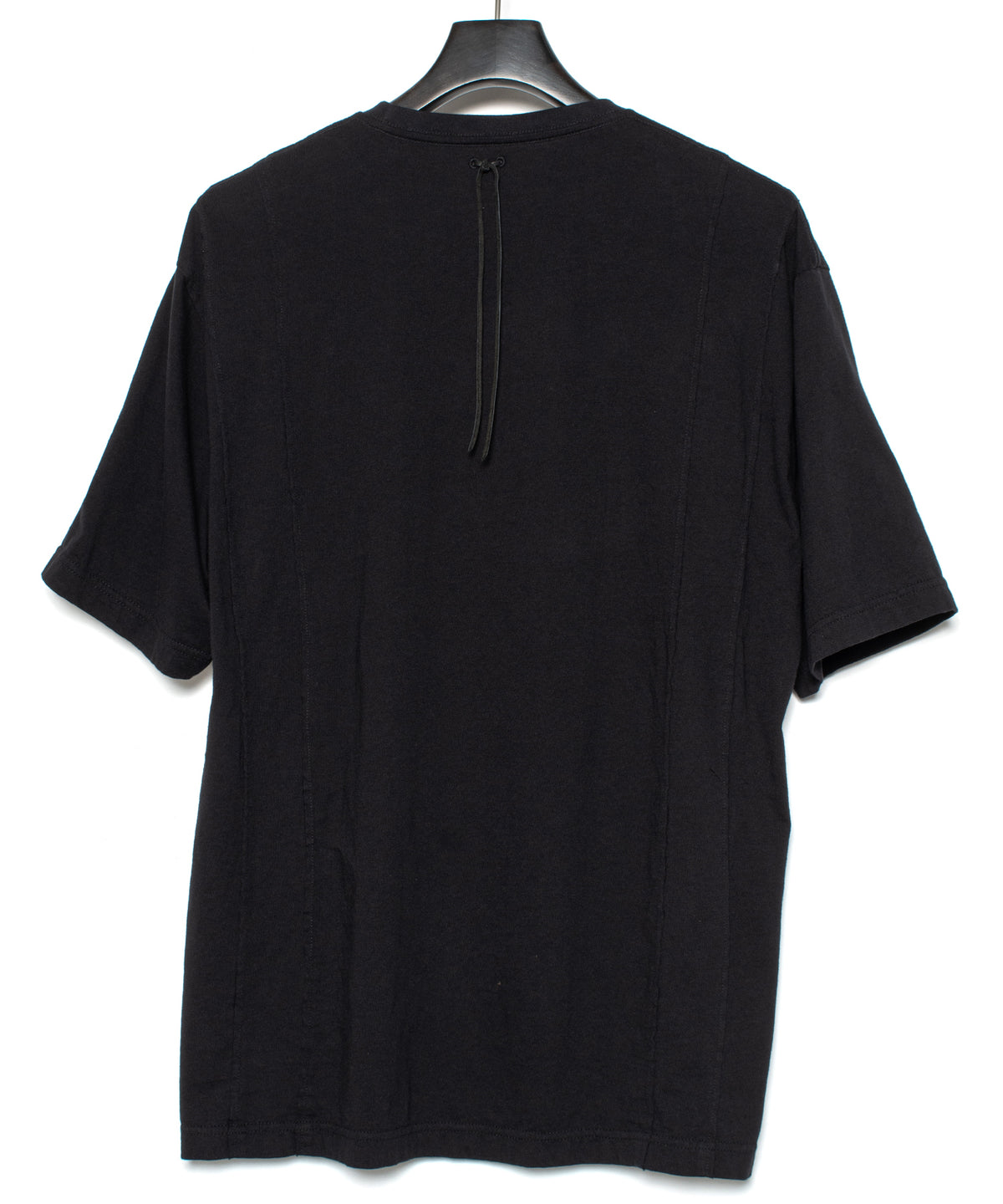 30/- ナチュラルソフト天竺 NISTRUM ワイド Tシャツ - BLACK