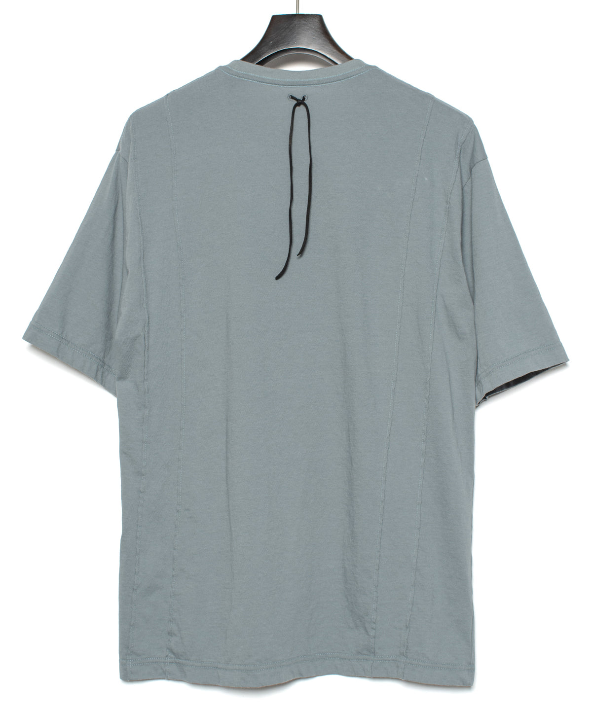 Natural Soft Cotton H/S Oversize Print Crew Neck T-shirt - SAND GREEN