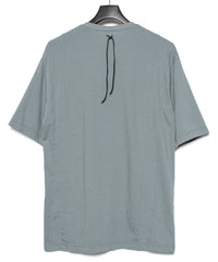 Natural Soft Cotton H/S Oversize Print Crew Neck T-shirt - SAND GREEN