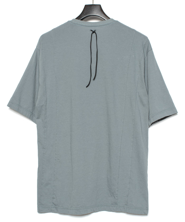 30/- ナチュラルソフト天竺 NISTRUM ワイド Tシャツ - SAND GREEN