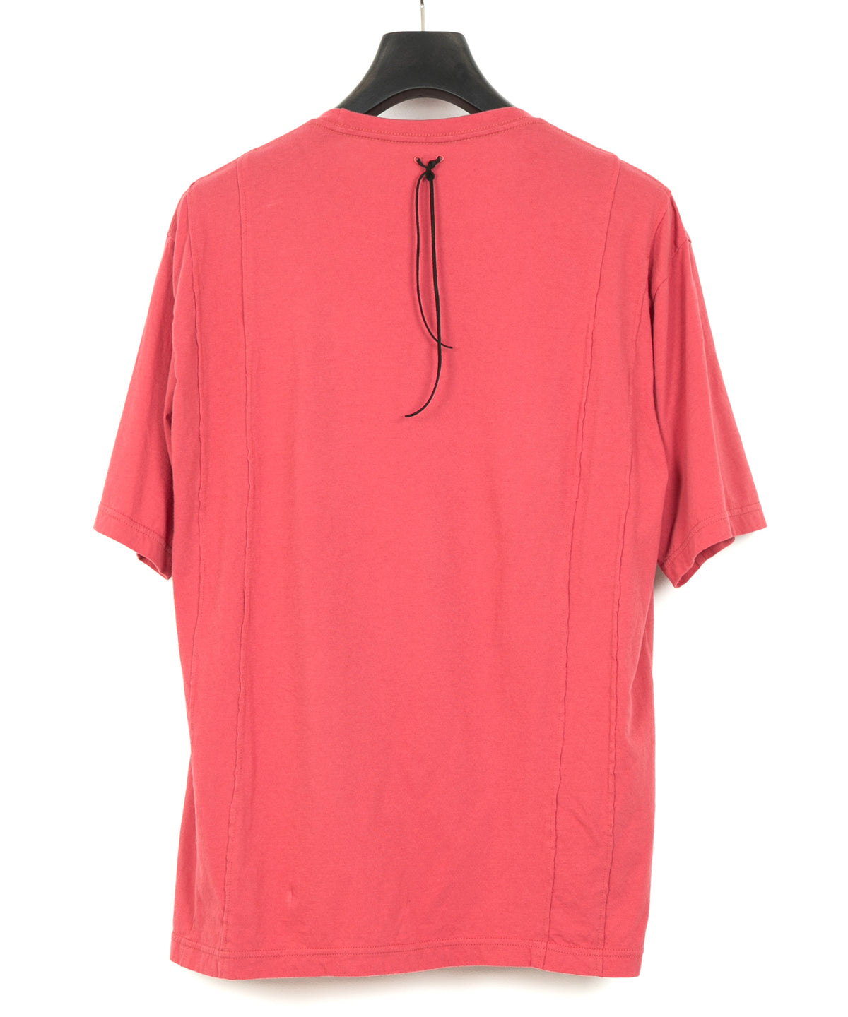 30/- Natural soft jersey "FxxK THE WORLD" wide T-shirt (oversized) - RED