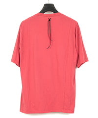 30/- Natural soft jersey "FxxK THE WORLD" wide T-shirt (oversized) - RED