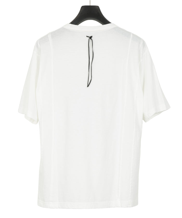 30/- ナチュラルソフト天竺『FxxK THE WORLD』ワイド Tシャツ（オーバーサイズ） - WHITE