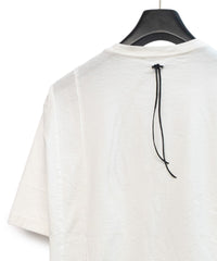 Natural Soft Cotton『I LOVE YOU 』Zombie Custom Wide T-shirt (Oversize) - WHITE x NAVY