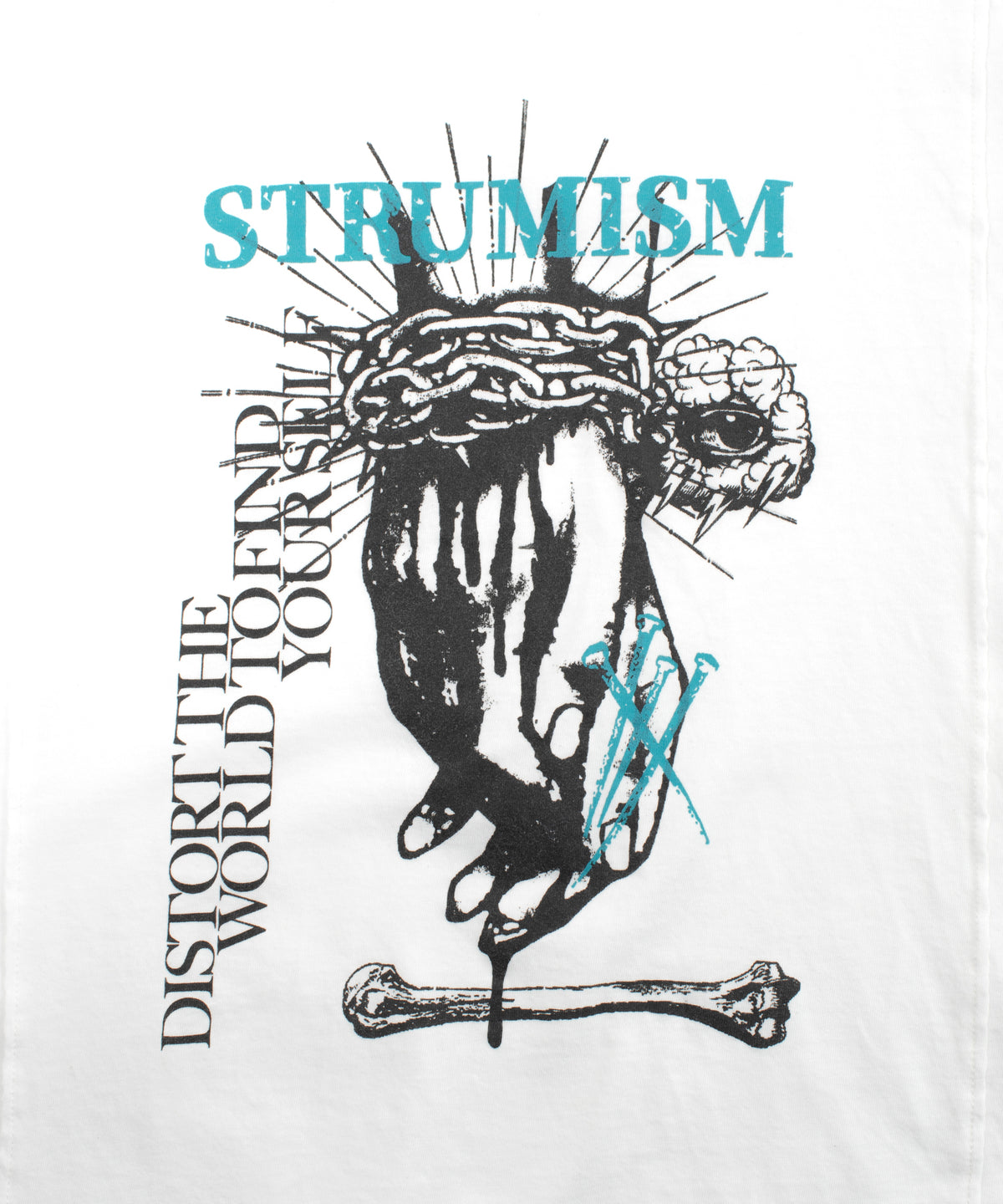 30/- ナチュラルソフト天竺 STRUM ISM ワイド Tシャツ - WHITE