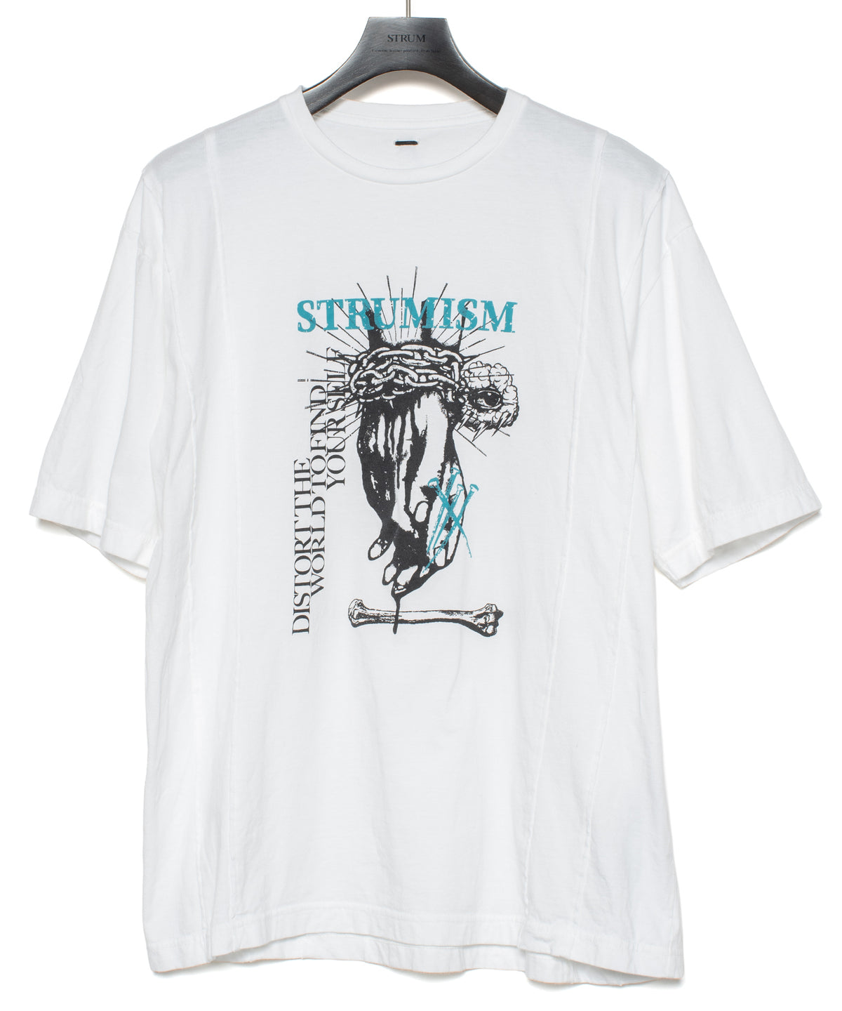 30/- ナチュラルソフト天竺 STRUM ISM ワイド Tシャツ - WHITE