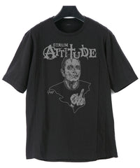 Load image into Gallery viewer, Natural Soft Cotton『You Fuck’in rock 』Zombie Wide T-shirt - BLACK