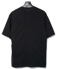 30/- ナチュラルソフト天竺 ワイド Tシャツ（オーバーサイズ） - BLACK