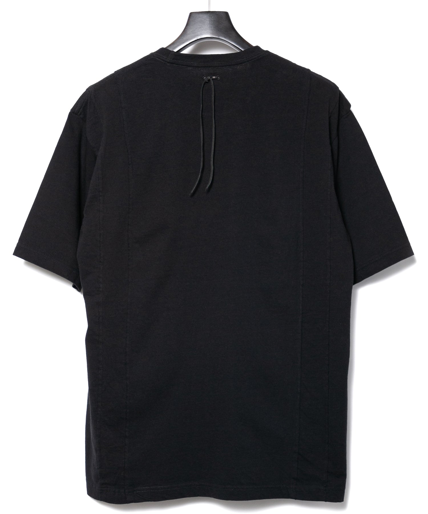 画像をギャラリービューアに読み込む, 30/- ナチュラルソフト天竺 ワイド Tシャツ（オーバーサイズ） - BLACK