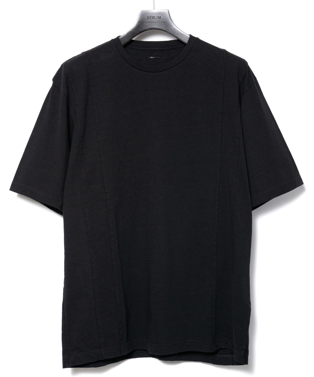 30/- ナチュラルソフト天竺 ワイド Tシャツ（オーバーサイズ） - BLACK