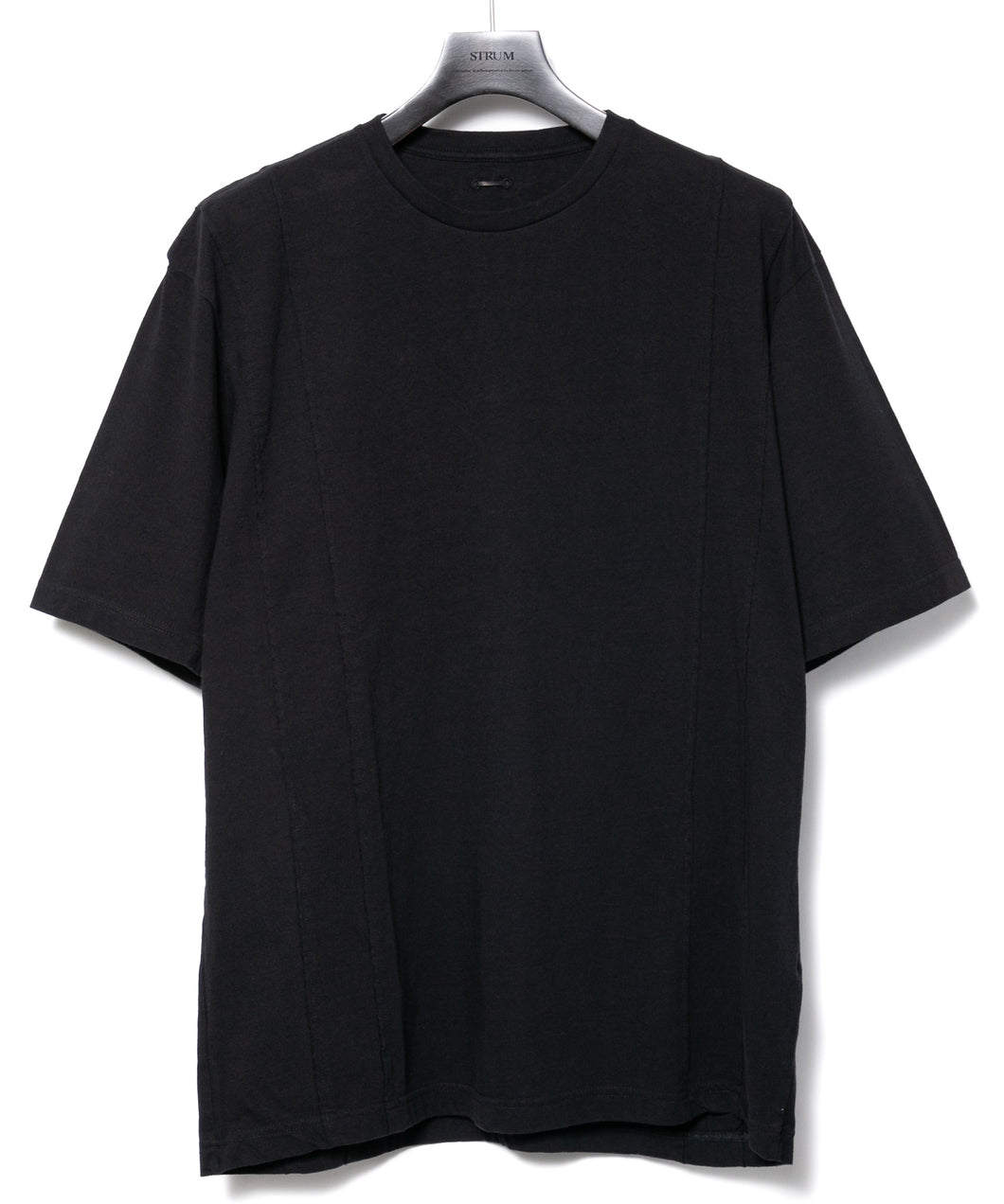 30/- ナチュラルソフト天竺 ワイド Tシャツ（オーバーサイズ） - BLACK