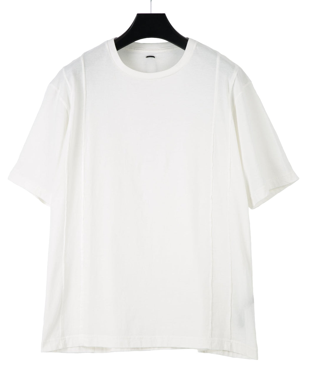 Natural Soft Cotton Wide T-shirt - WHITE