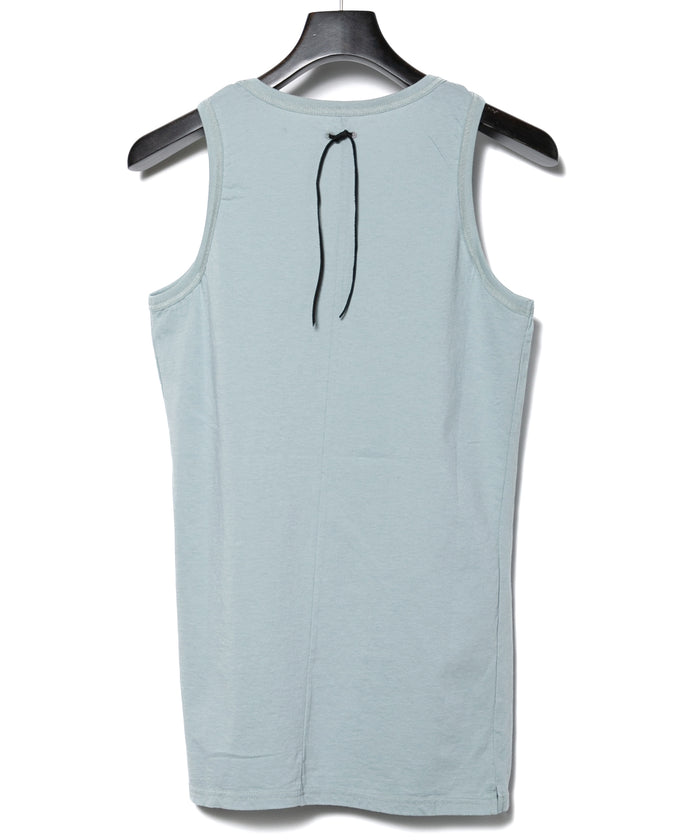 Natural Soft Cotton Tank Top (tight fit) - GRAY GREEN