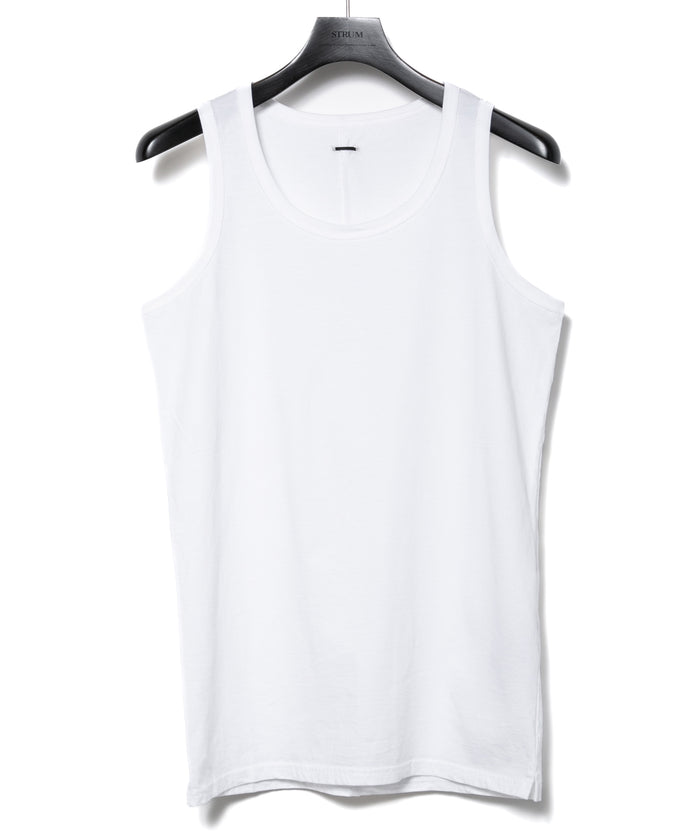 Natural Soft Cotton Tank Top (tight fit) - WHITE