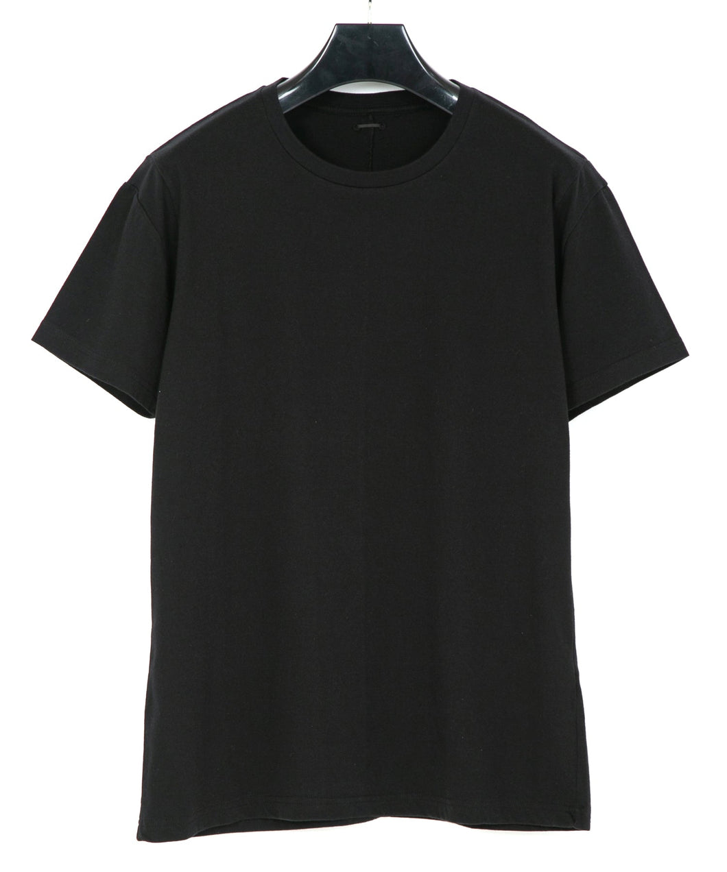 Natural Soft Cotton Crew Neck T-shirt - BLACK