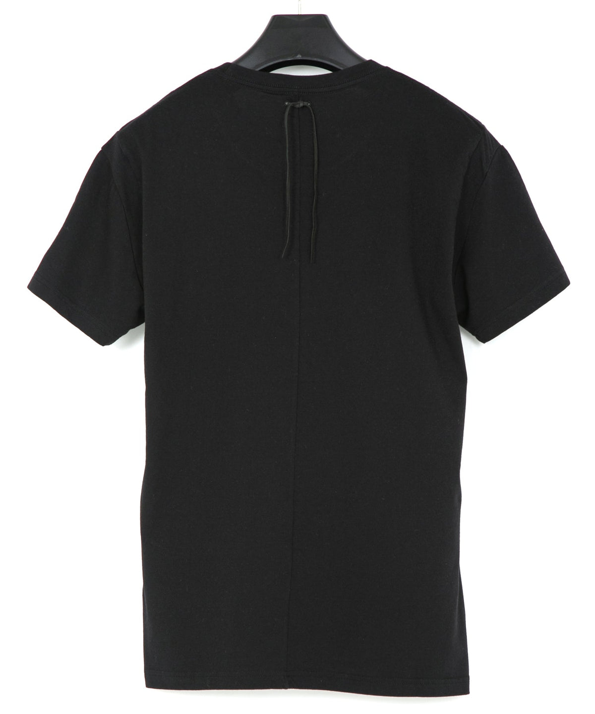 30/-ナチュラルソフト天竺 クルーネック Tシャツ（ジャストフィット） - BLACK