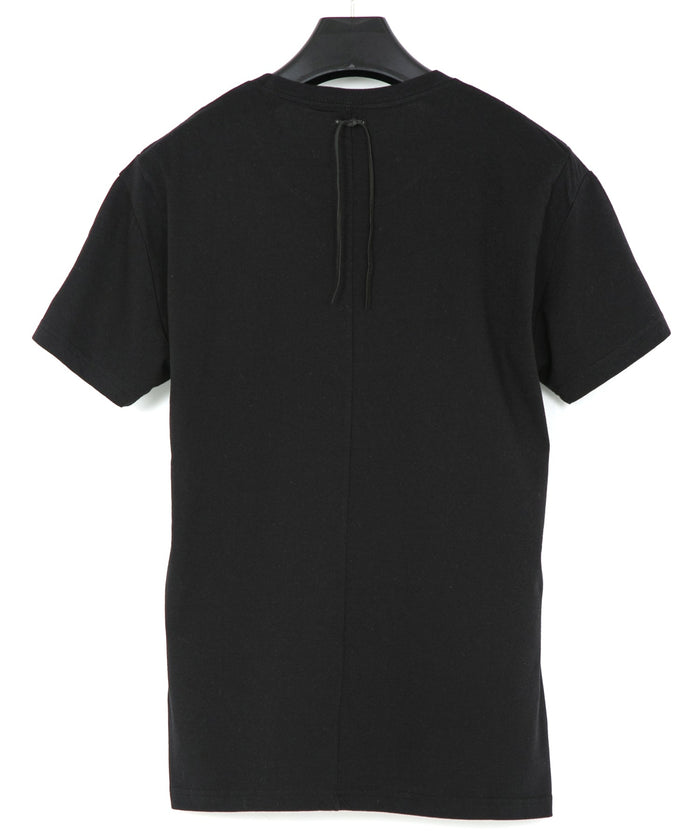 30/-ナチュラルソフト天竺 クルーネック Tシャツ（ジャストフィット） - BLACK