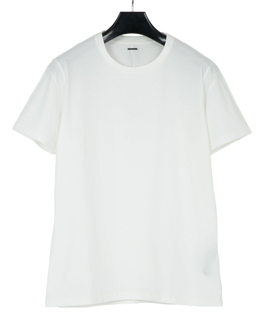 30/-ナチュラルソフト天竺 クルーネック Tシャツ - WHITE