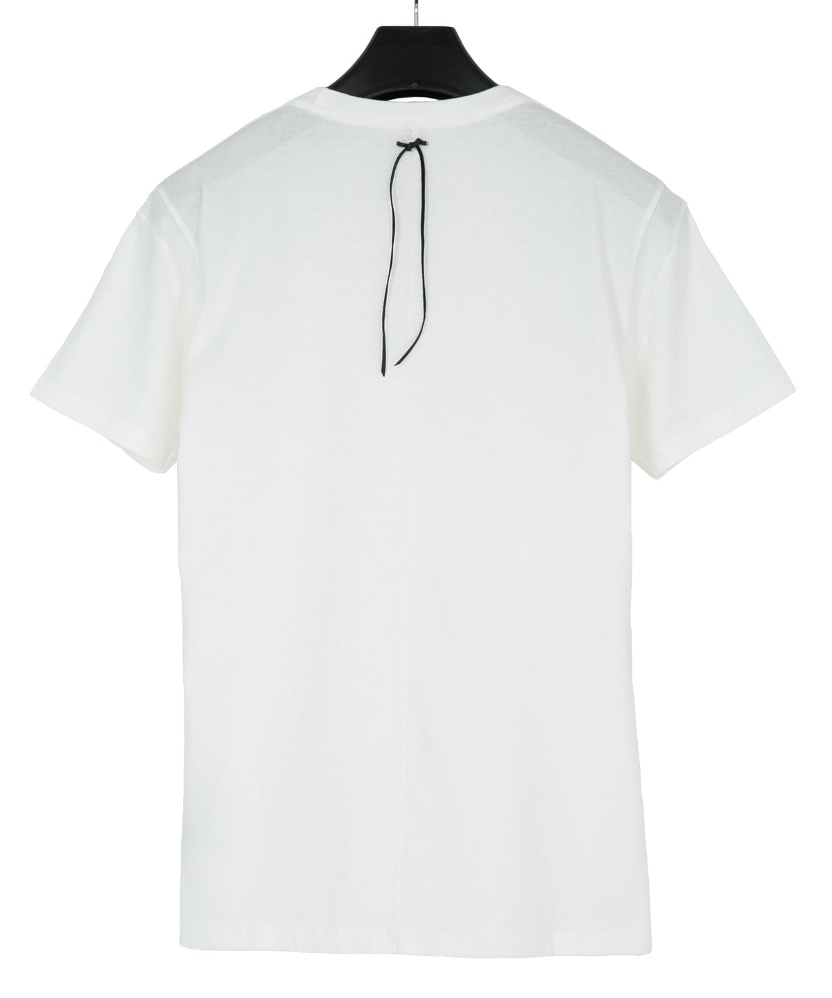 30/-ナチュラルソフト天竺 クルーネック Tシャツ（ジャストフィット）- WHITE