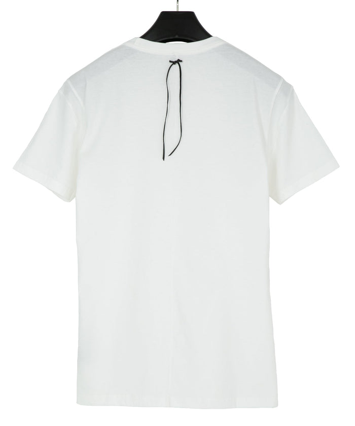 30/-ナチュラルソフト天竺 クルーネック Tシャツ（ジャストフィット） - WHITE