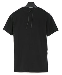 30/-ナチュラルソフト天竺 Vネック Tシャツ（ジャストフィット） - BLACK