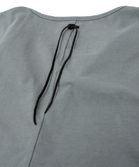 30/-ナチュラルソフト天竺 ロングスリーブ ヘンリーネック Tシャツ - SAND GREEN
