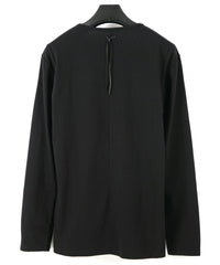 Natural Soft Cotton Plain Stitches Crew Neck T-shirt - BLACK