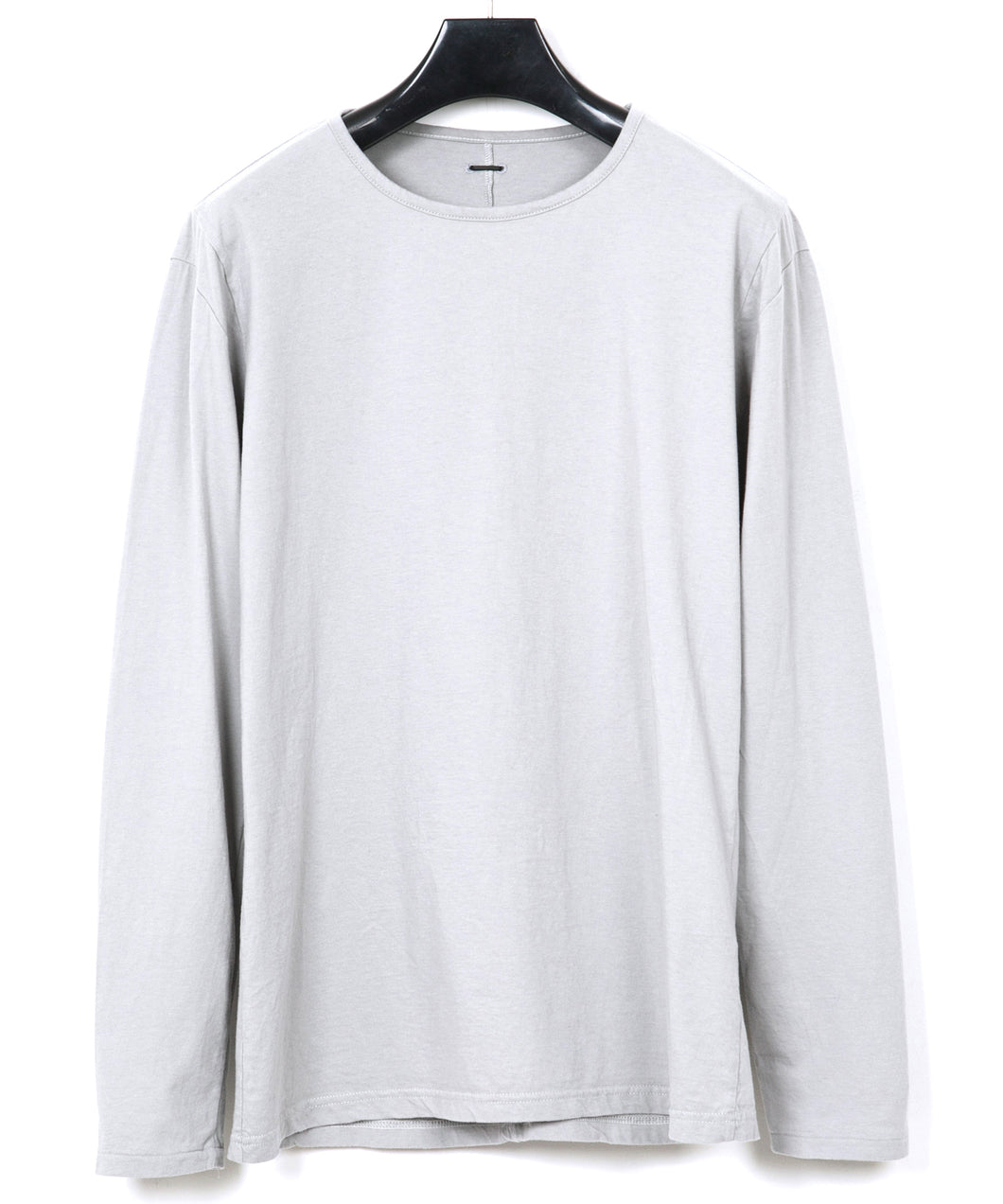 30/- Natural Soft Jersey Crew Neck Long Sleeve T-Shirt - LIGHT GRAY