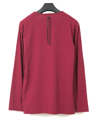 Load image into Gallery viewer, 30/- Natural soft jersey crew neck long sleeve T-shirt - WINE