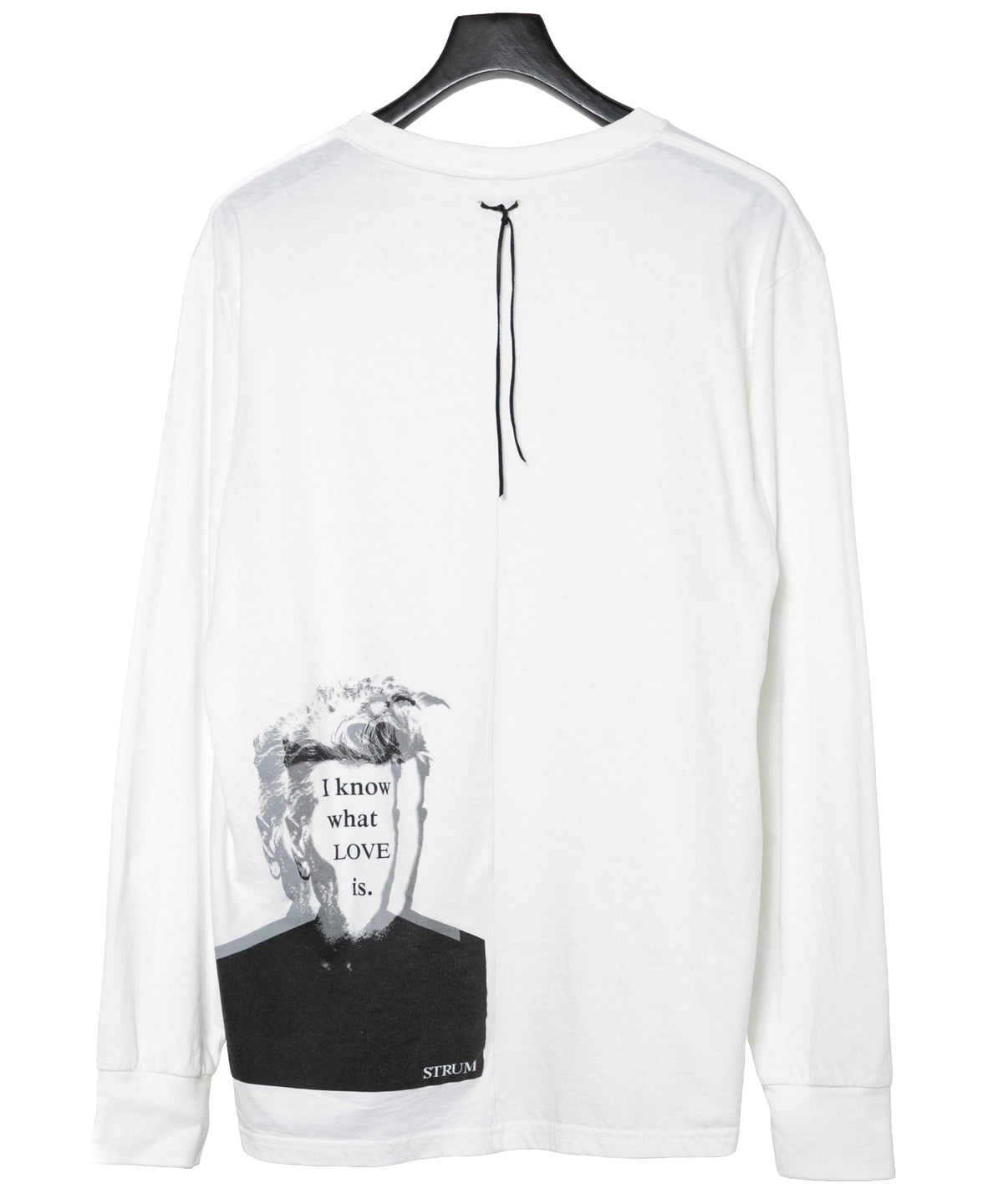 30/- ナチュラルソフト天竺 クルーネック リブ ロングスリーブ T シャツ - WHITE