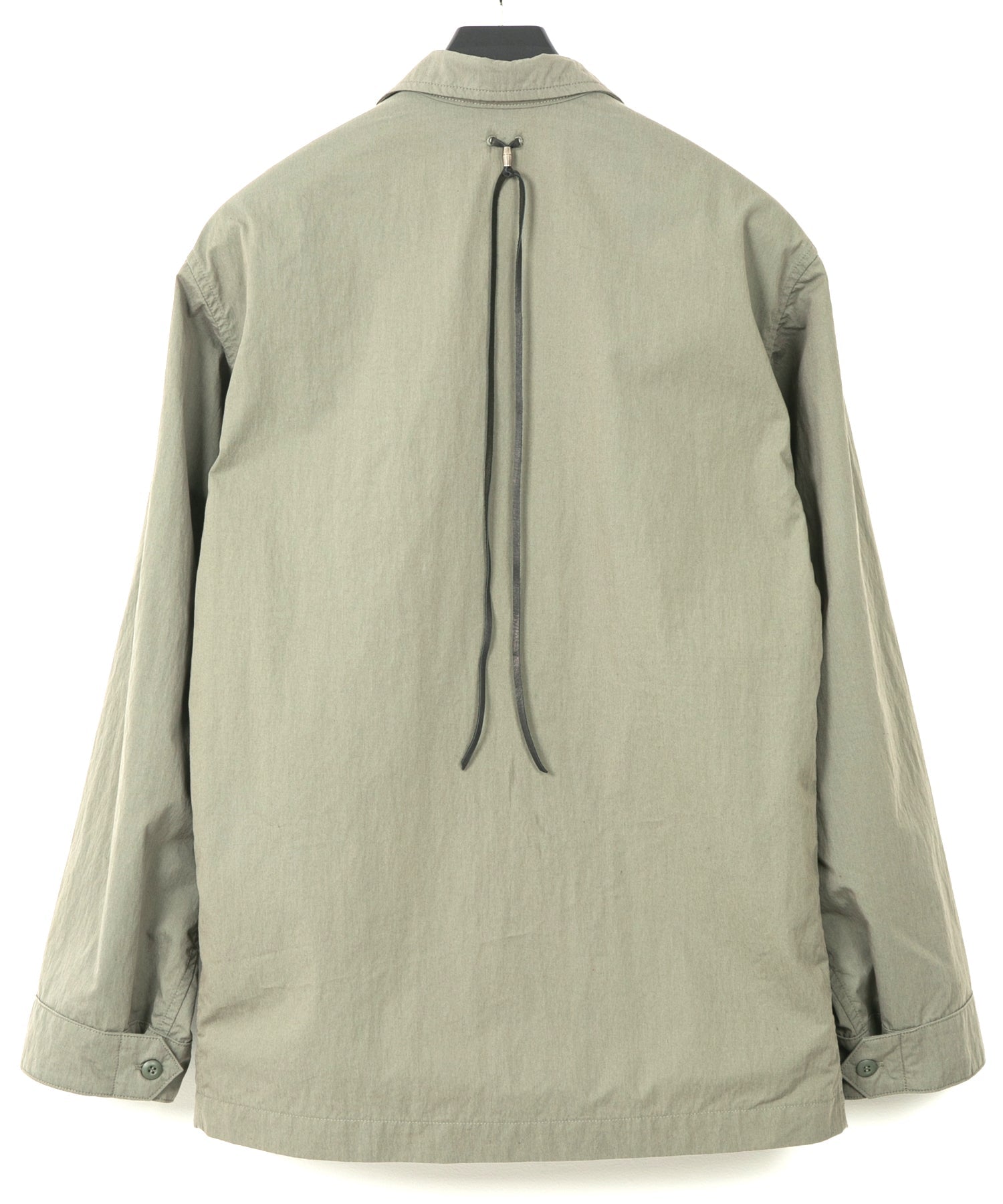 Load image into Gallery viewer, Washer Dyed Cotton &amp; Nylon Weather Cloth Military Shirts Blouson - OLIVE