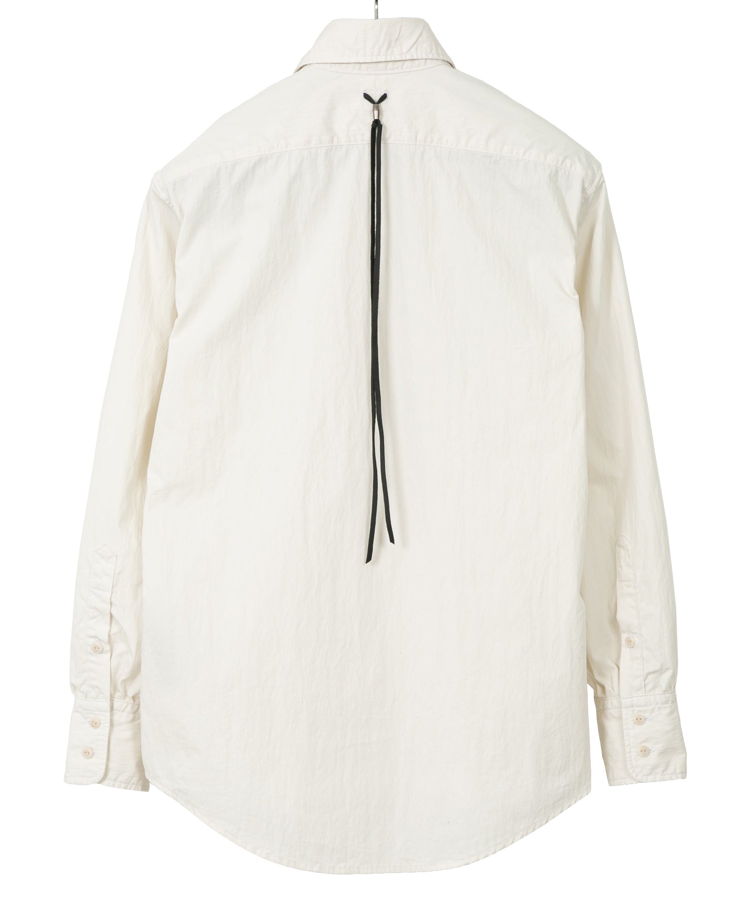 後染めコットンナイロンウェザークロス シャツ - WHITE – STRUM OFFICIAL