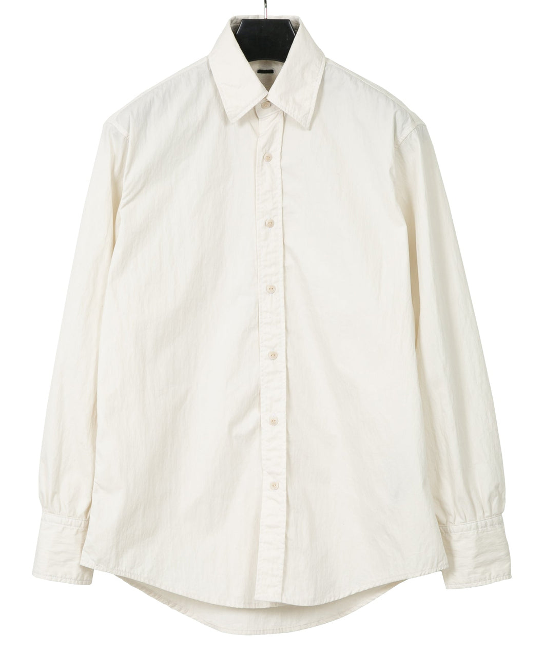 Washer Dyed Cotton & Nylon Weather Cloth Shirts - WHITE