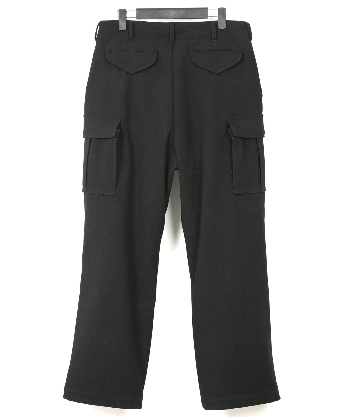 ウールナイロン W クロス ヴィンテージタンブラー フィールドカーゴパンツ - BLACK