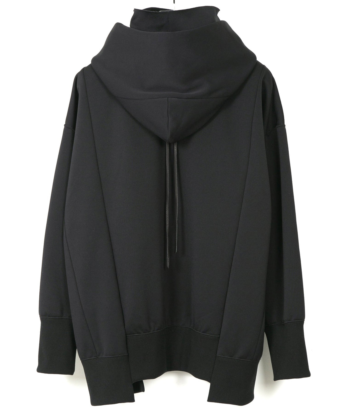 コーデュラ 裏フリース ハイネック フーディー - BLACK