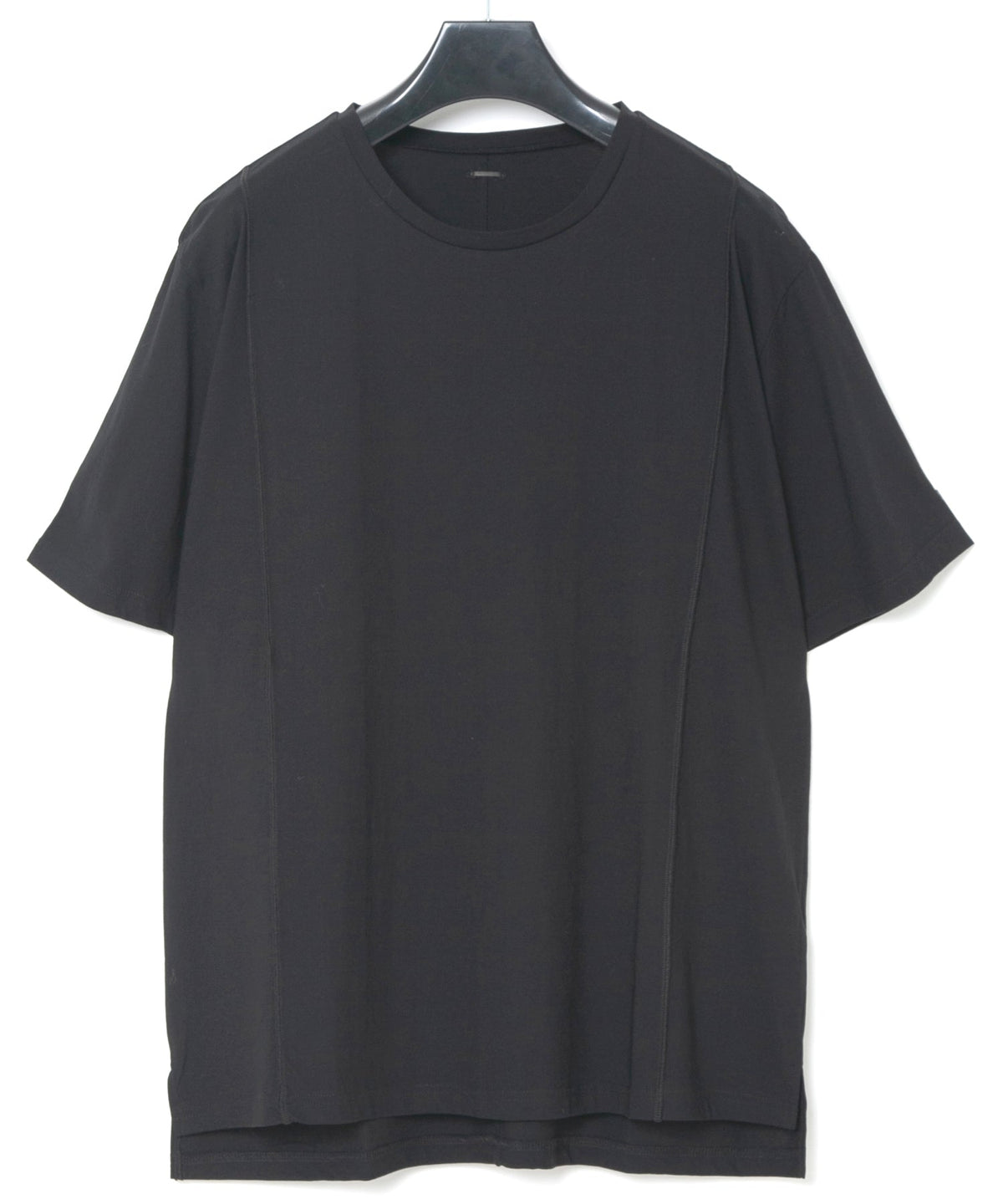 接触冷感 ガス強撚天竺 H/S T シャツ - BLACK