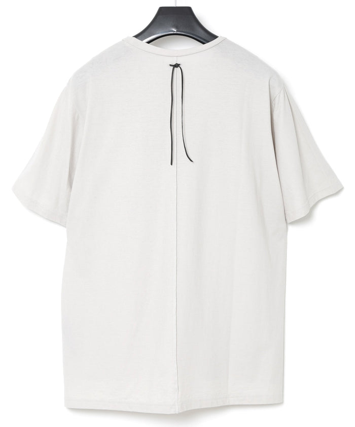 接触冷感 ガス強撚天竺 H/S T シャツ - ASH