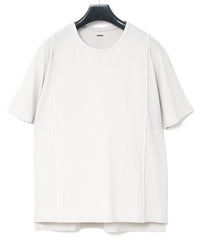 接触冷感 ガス強撚天竺 H/S T シャツ - ASH