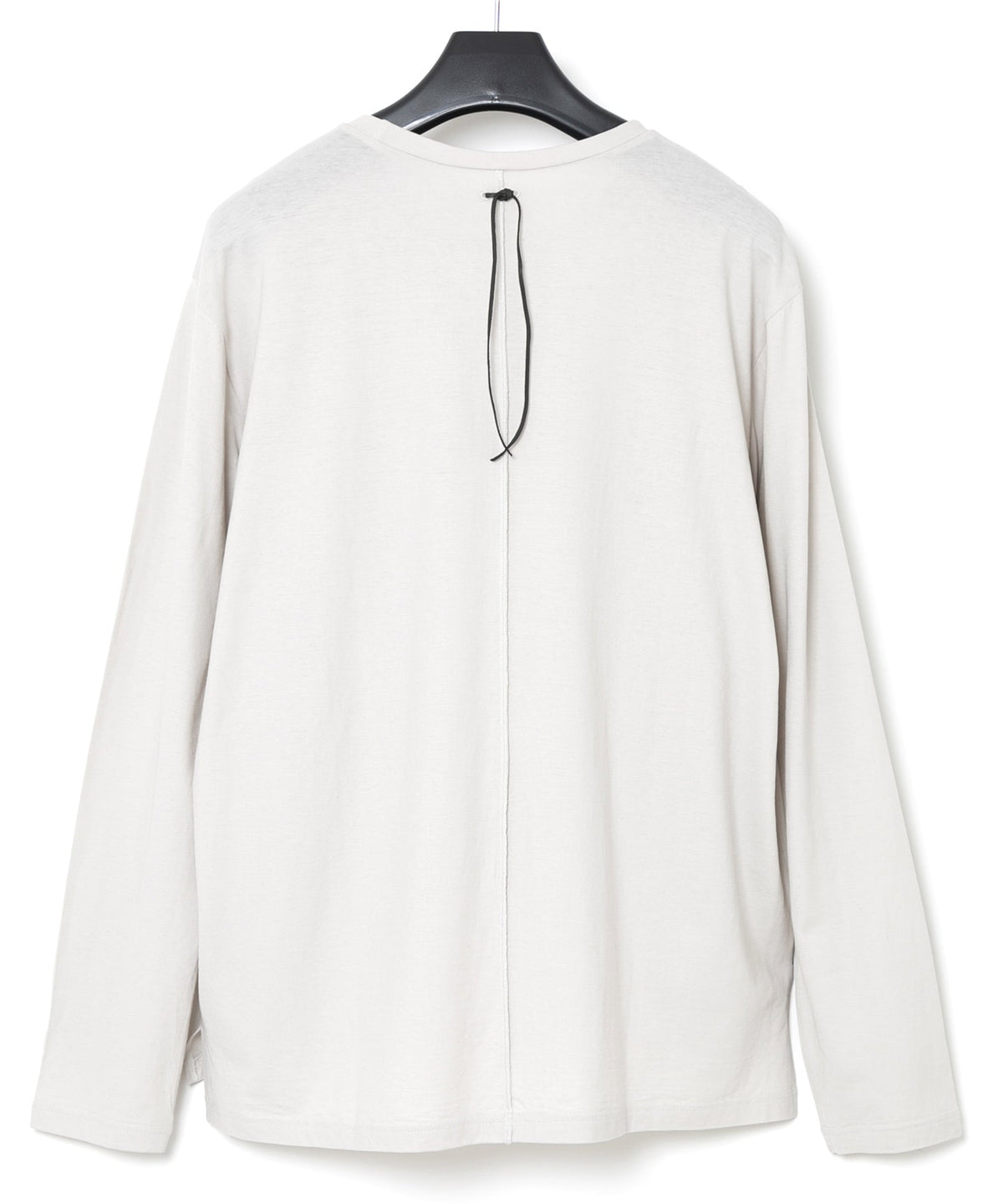 接触冷感 ガス強撚天竺 L/S T シャツ - ASH