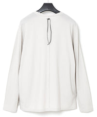 接触冷感 ガス強撚天竺 L/S T シャツ - ASH