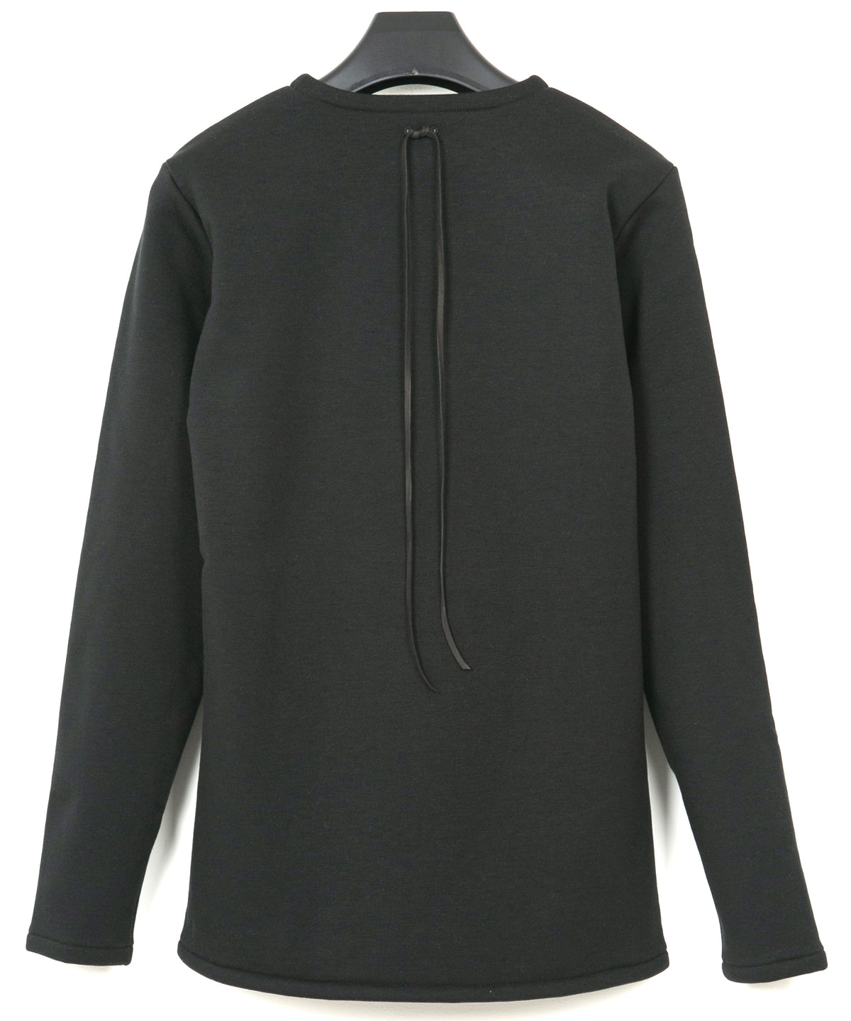 High Performance Acrylic Nylon Lined Jersey L/S Crew Neck T-Shirt - BLACK