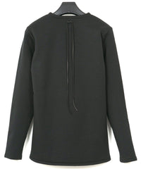 High Performance Acrylic Nylon Lined Jersey L/S Crew Neck T-Shirt - BLACK