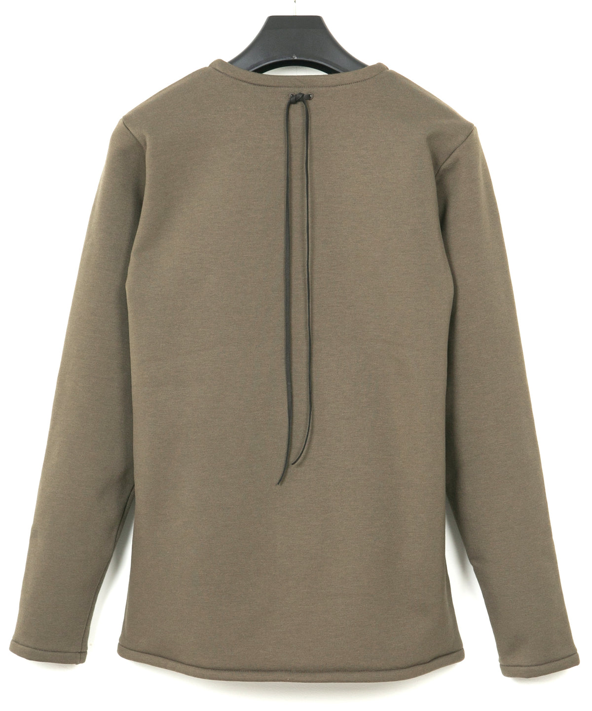 高機能 アクリル ナイロン 裏起毛 ジャージ L/S クルーネック Tシャツ - KHAKI