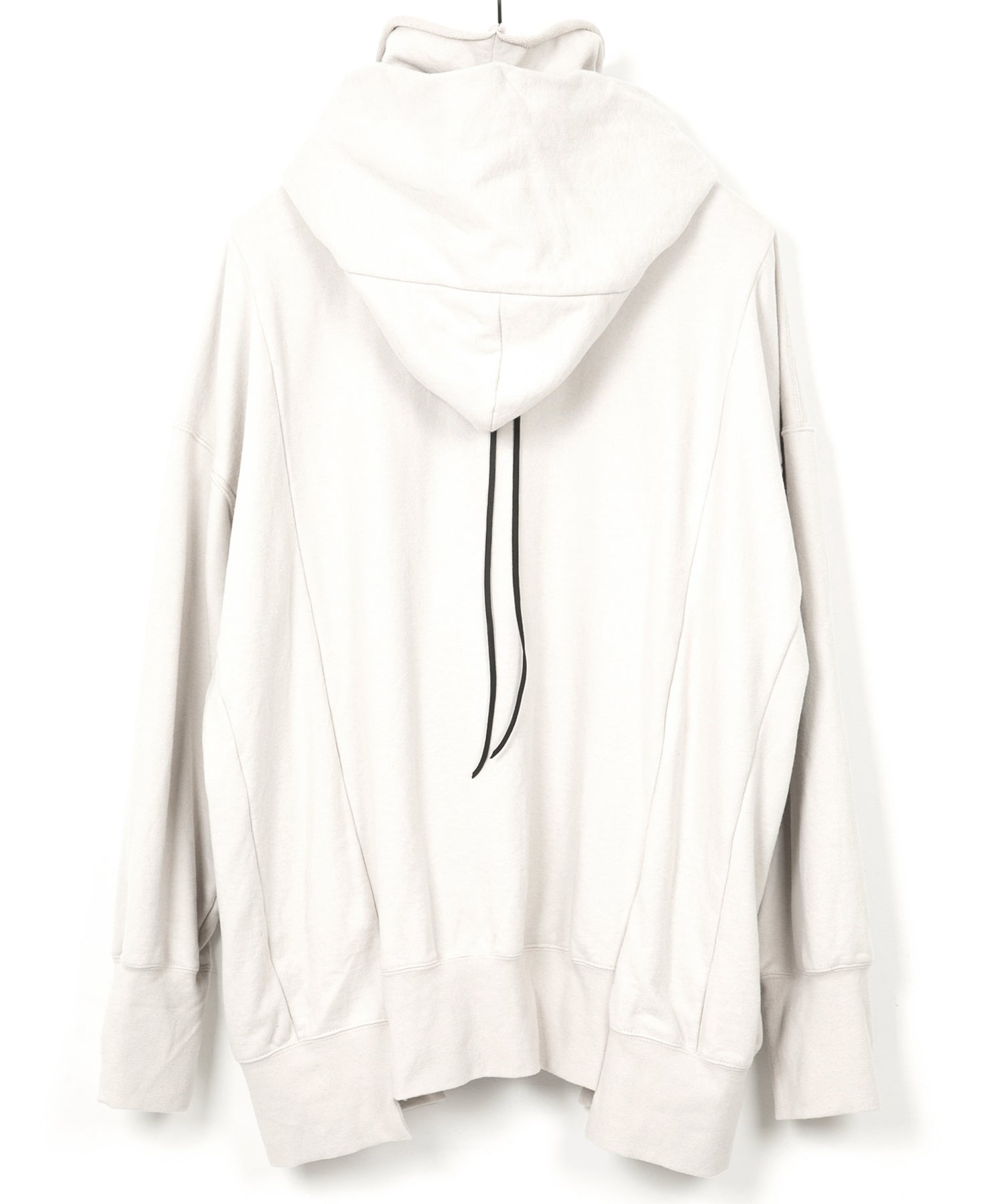 Load image into Gallery viewer, Vintage Filled Vintage Finish Fleece-Lined High Neck Hoodie - IVORY